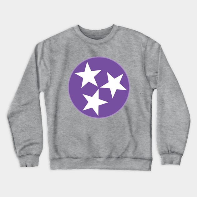 Purple Tennessee TriStar Crewneck Sweatshirt by dustinjax